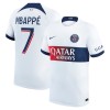 Maillot de Supporter Paris Saint-Germain Mbappé 7 Extérieur 2023-24 Pour Homme